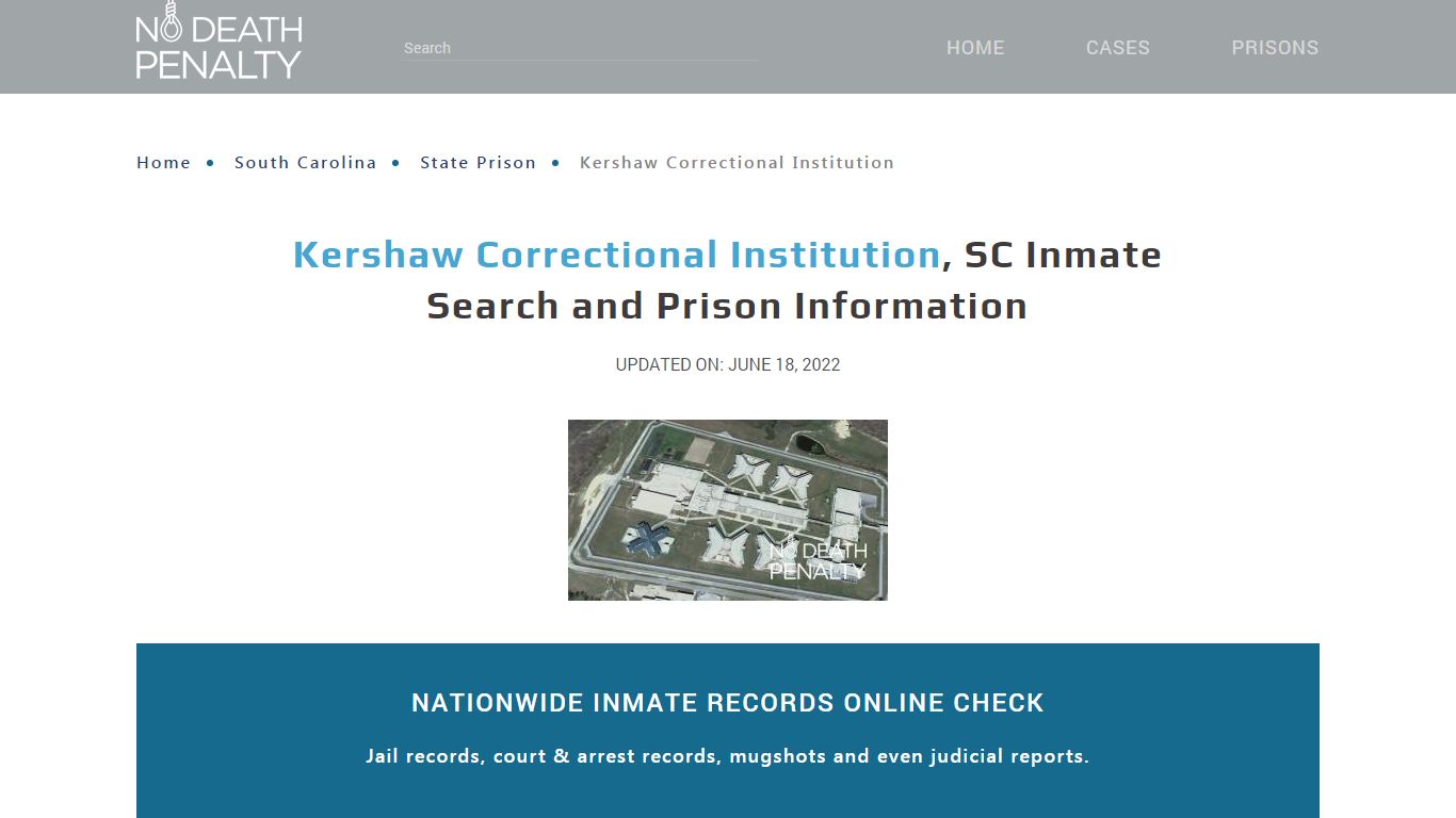 Kershaw Correctional Institution, SC Inmate Search, Visitation, Phone ...